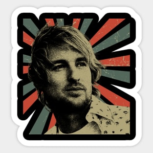 Owen Wilson || Vintage Art Design || Look Nirvana Sticker